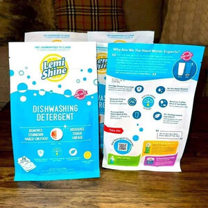 NWT Lemi Shine Dishwashing Detergent 26 Dual Power Packs 11.9oz Fresh Lemon